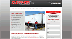 Desktop Screenshot of cleantextruckwash.com