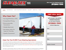 Tablet Screenshot of cleantextruckwash.com